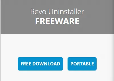 Cài đặt Revo Uninstaller từ trang web chính thức bằng cách nhấp vào TẢI XUỐNG MIỄN PHÍ