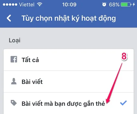 Cách hạn chế và gỡ gắn thẻ trên Facebook điện thoại