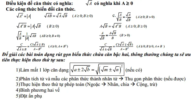 ví dụ về định nghĩa căn thức bậc hai Định nghĩa căn thức bậc hai là gì? Tính chất của căn bậc hai