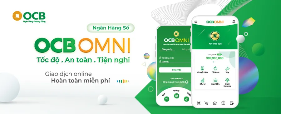 Ứng dụng OCB OMNI giúp chuyển tiền nhanh chóng và hoàn toàn miễn phí.