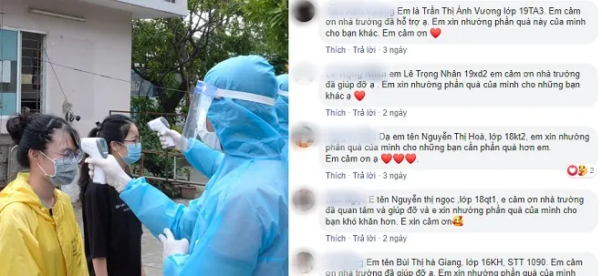 Hàng trăm sinh viên Đà Nẵng nhường suất hỗ trợ chống dịch cho người có hoàn cảnh khó khăn hơn mình