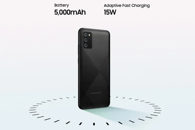 Samsung Galaxy A02s (4GB/64GB) | Pin dung lượng lớn 5000 mAh