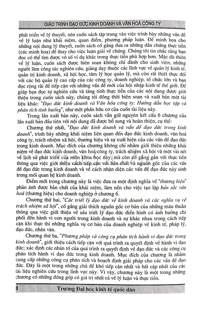 trích nội dung Giáo trình Đạo đức kinh doanh và Văn hóa công ty