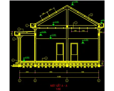 Tổng hợp 20 bản vẽ autocad nhà cấp 4 đẹp (Download Free)