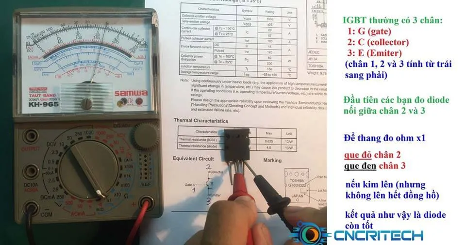 Đo Diode trong IGBT