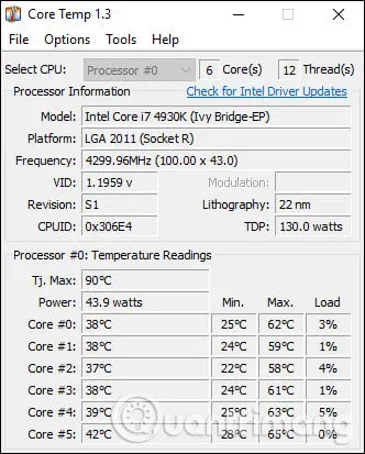 Kiểm tra nhiệt độ CPU bằng CMD