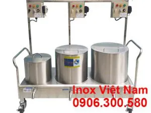 Bộ 3 nồi nấu phở liền bệ 30L - 80L - 100L