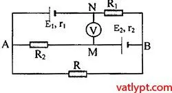 Định luật ôm cho đoạn mạch chứa nguồn, máy thu, vật lí lớp 11