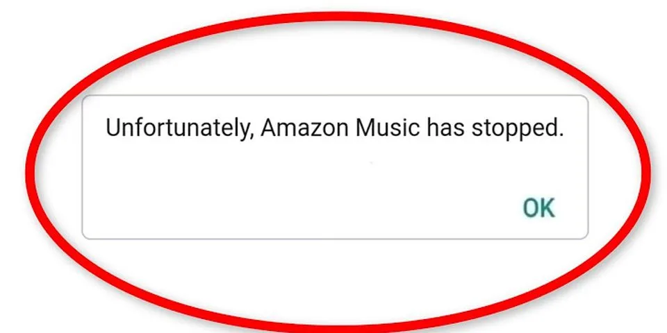 Amazon Music stops playing Android