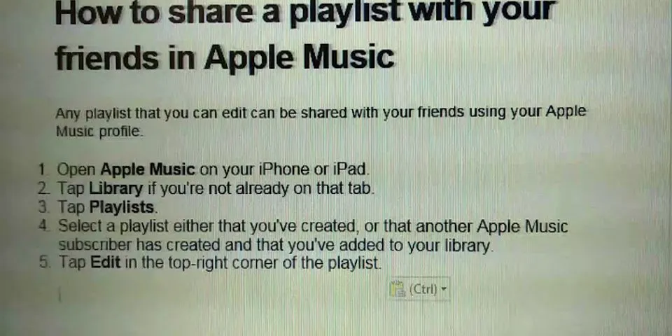 Apple Music friends playlist
