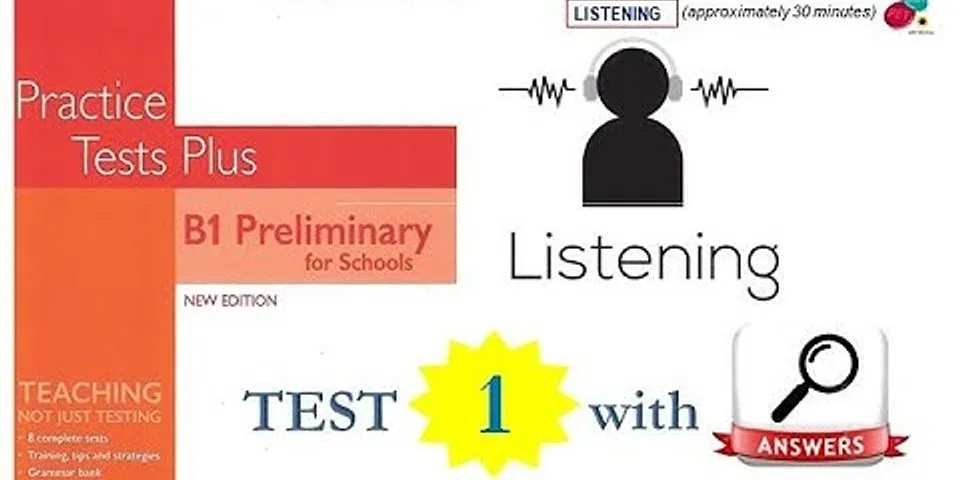 A2 Key 1 authentic Practice Tests - ket Listening.