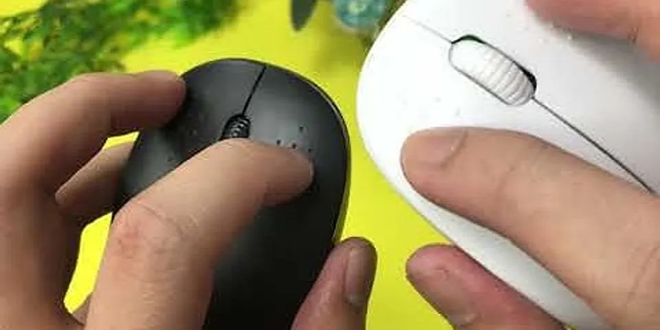 Cách bật chuột không dây Forter