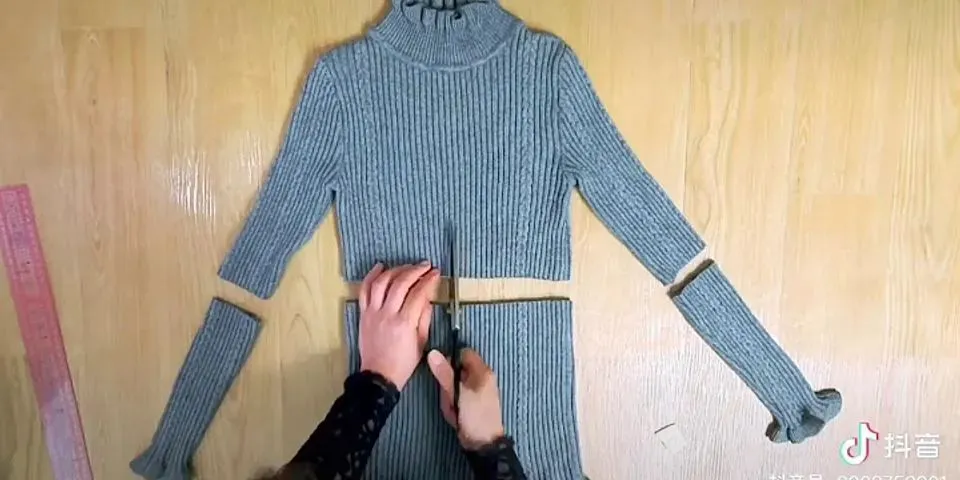 cách bóp áo len