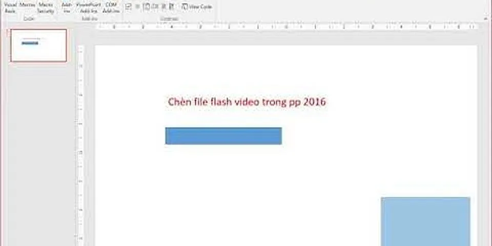 Cách chèn file swf vào PowerPoint 2022