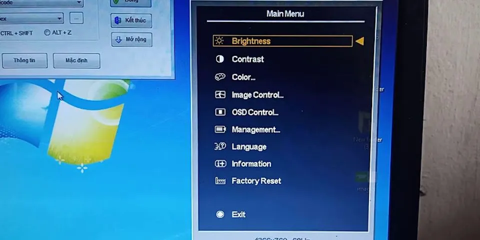 Cách chỉnh màu màn hình máy tính win 7