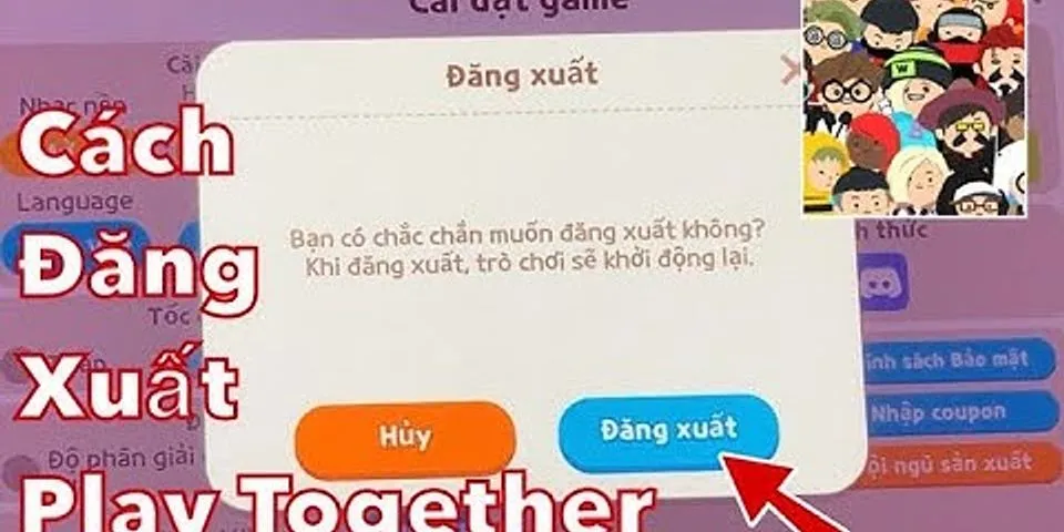 Cách đăng xuất Play Together trên iphone