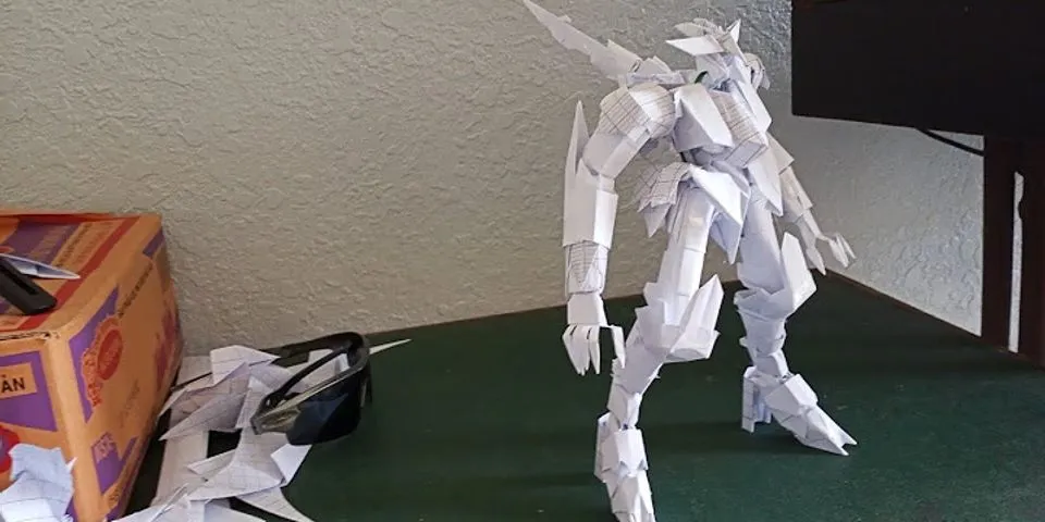 Cách gấp robot gundam bằng giấy