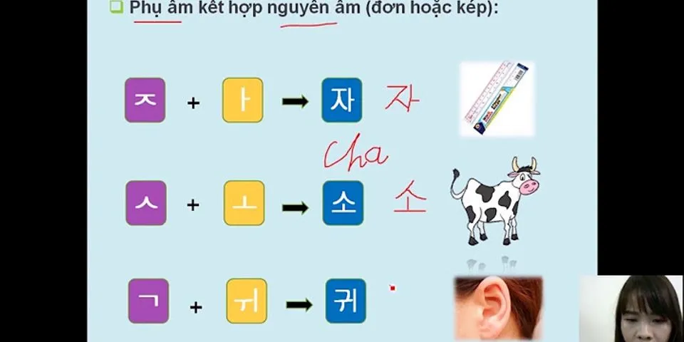 Cách ghép âm tiết trong tiếng Hàn
