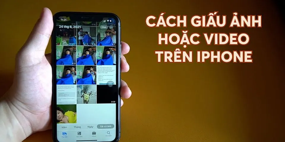 Cách giấu video trên iPhone