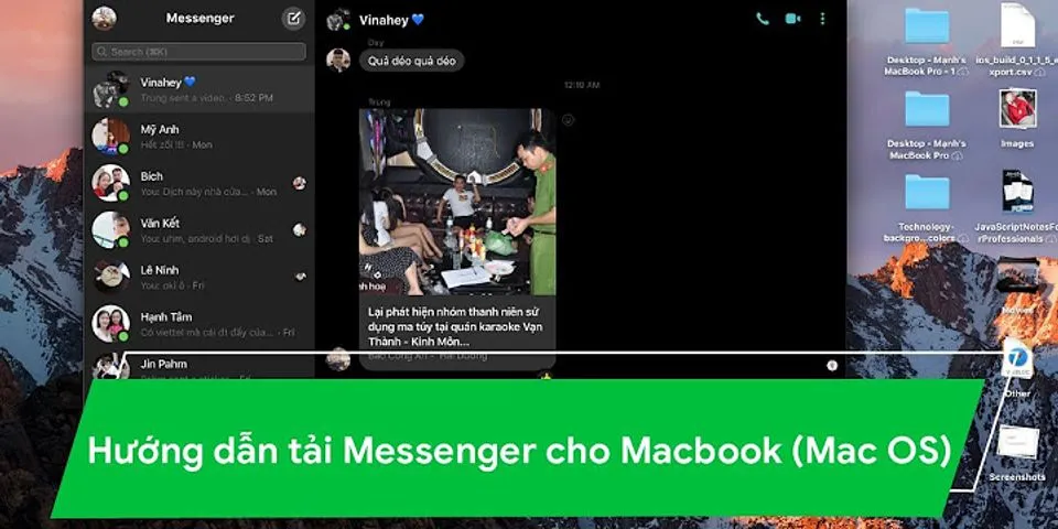 Cách gọi Messenger trên MacBook