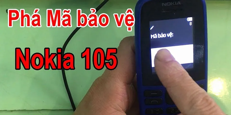 Cách khóa bàn phím Nokia 105