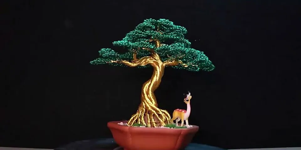 Cách làm cây bonsai handmade