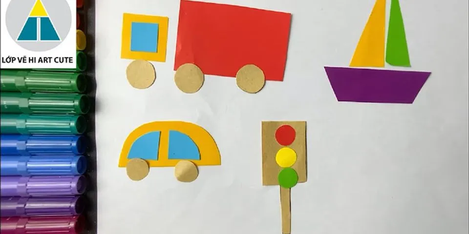 cách làm mô hình phương tiện giao thông bằng giấy