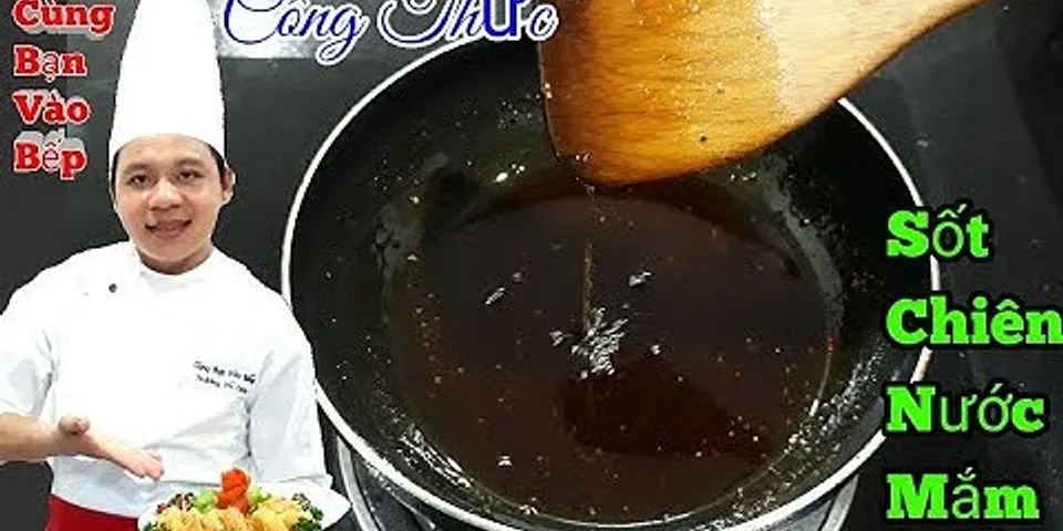 Cách làm sốt nước mắm chua ngọt