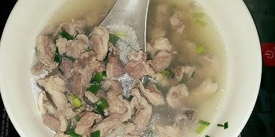 Cách nấu canh dứa thịt lợn