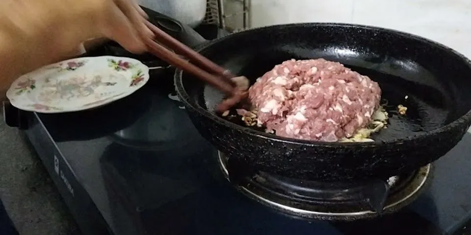 Cách nấu cháo với thịt heo