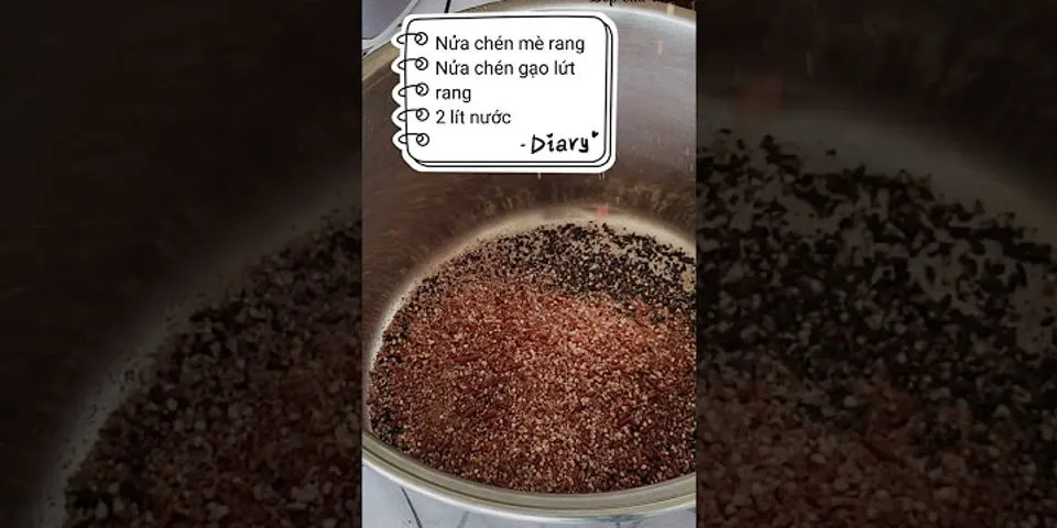 Cách nấu sữa gạo lứt mè đen