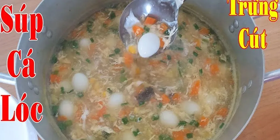 Cách nấu súp cá cho bé