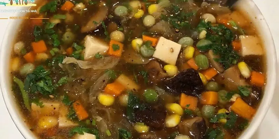 Cách nấu súp nấm chay