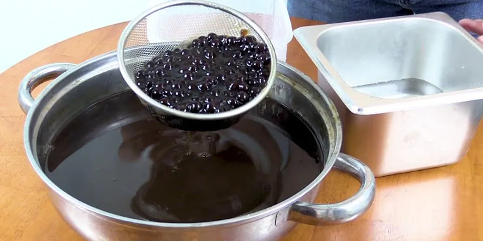 Cách nấu trân châu đường đen
