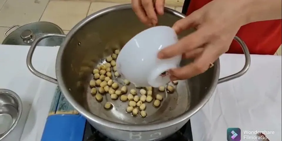Cách nấu xôi cốm hạt sen tươi