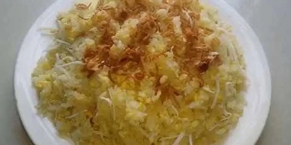 Cách nấu xôi đậu xanh dừa nạo