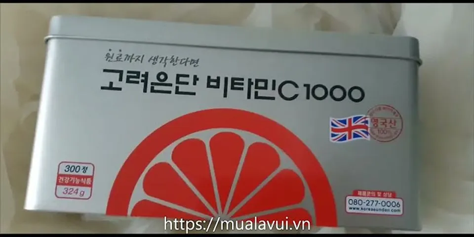 Cách sử dụng vitamin C 1000mg Hàn Quốc