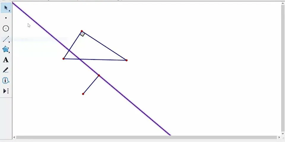 Cách vẽ tam giác vuông trong Sketchpad