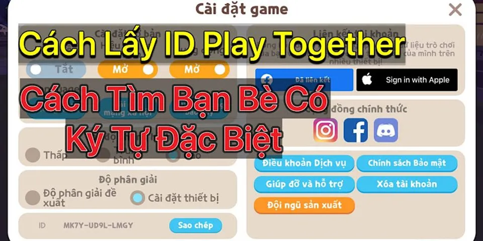 Cách xem ID Play Together của người khác