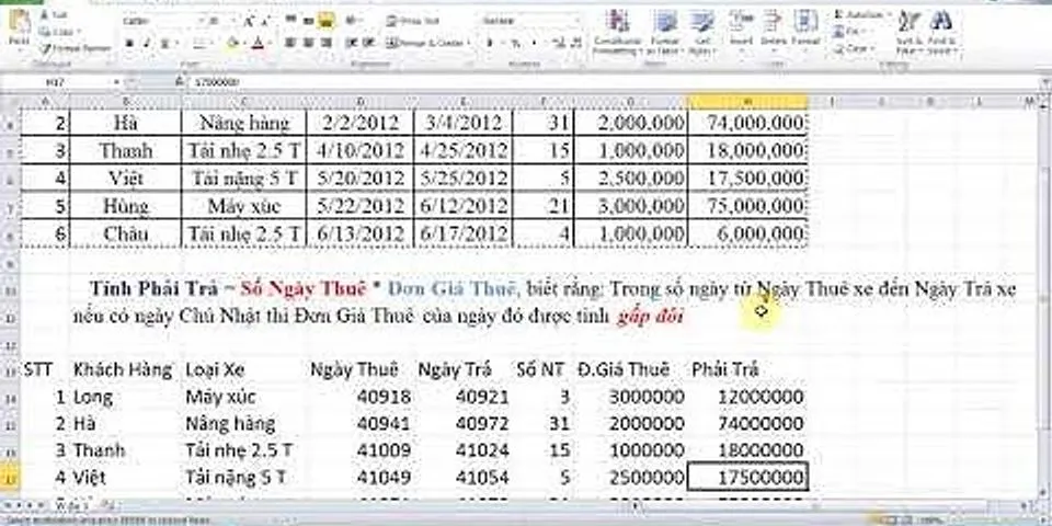 Cách xóa công thức trong Excel