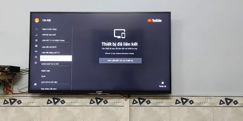 Cách xóa YouTube trên Smart TV Sony
