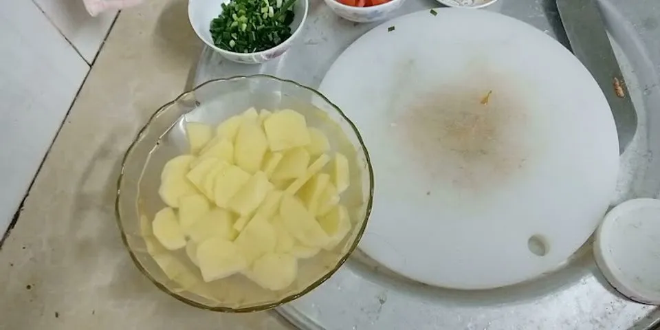 Cháo khoai tây thịt băm