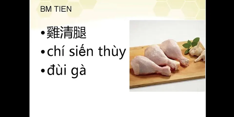 Con gà tiếng Trung là gì