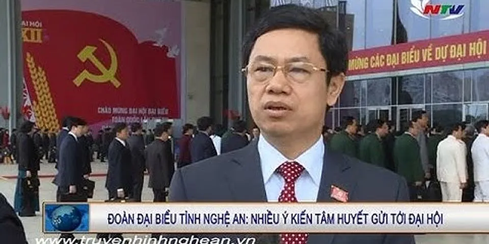 Danh sách đại biểu Quốc hội tỉnh Nghệ An