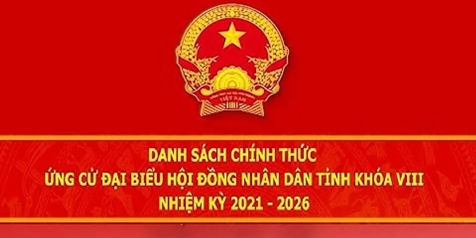 Danh sách trúng cử Hội đồng nhân dân tỉnh Thừa Thiên Huế