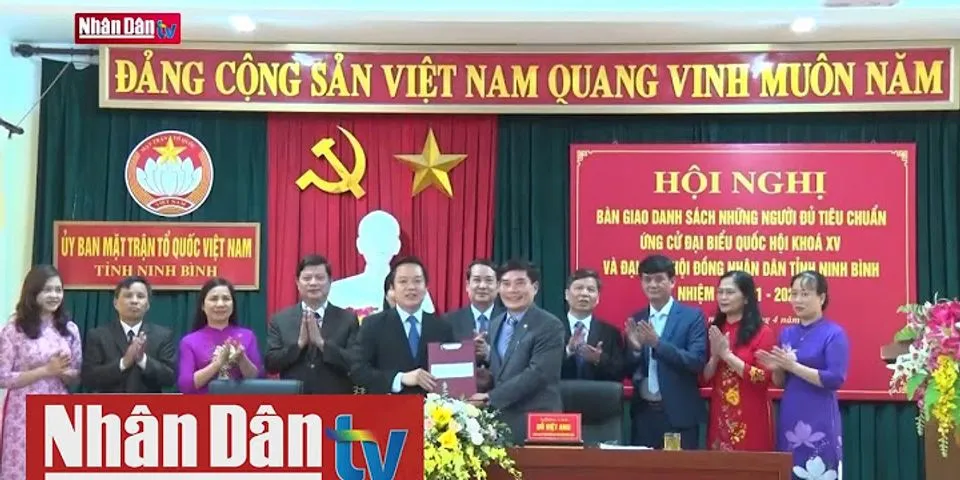 Danh sách ứng cử Hội đồng nhân dân tỉnh Ninh Bình
