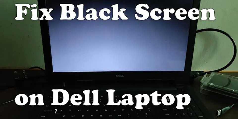 Dell Laptop Black Screen After Sleep