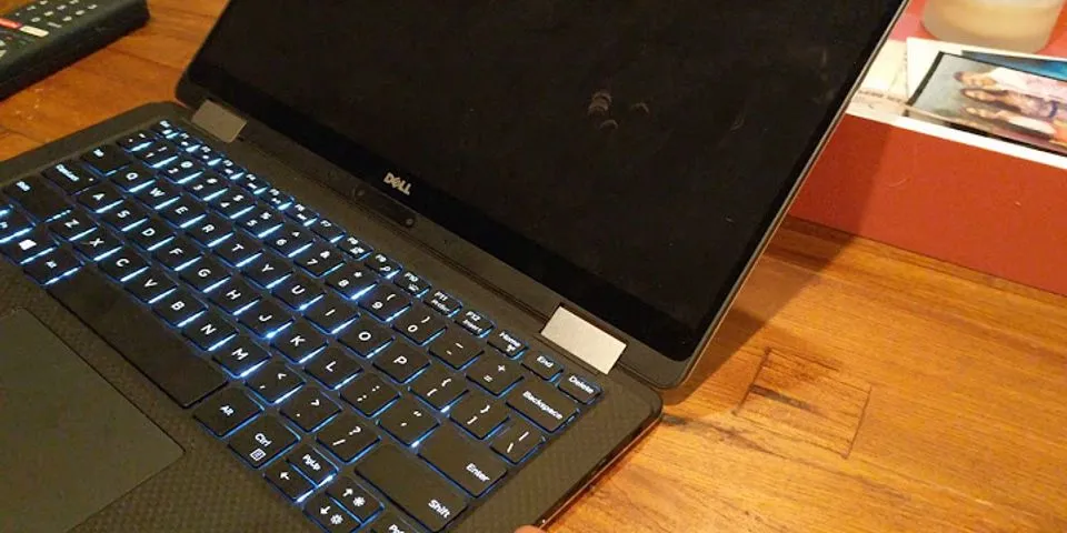 Dell laptop screen black but keyboard lit up