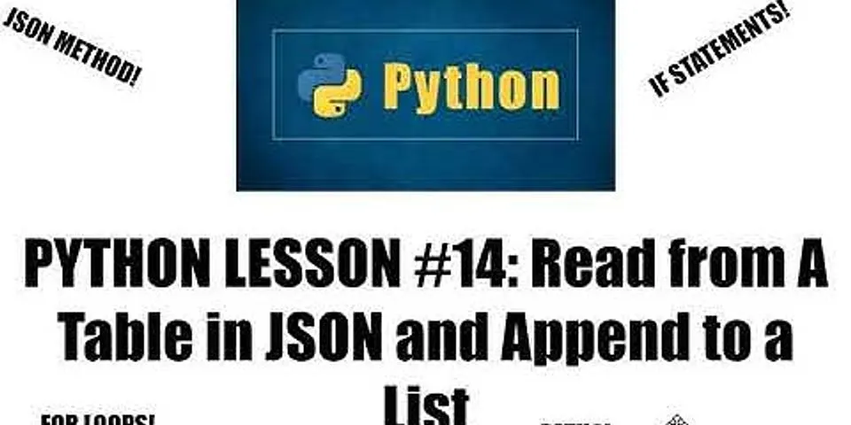 Dump JSON List to file Python