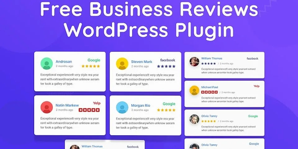 Free Facebook Review plugin WordPress